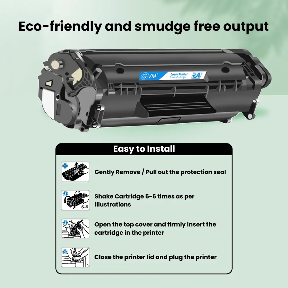 EVM Compatible Laser Cartridge For HP 12A view 5